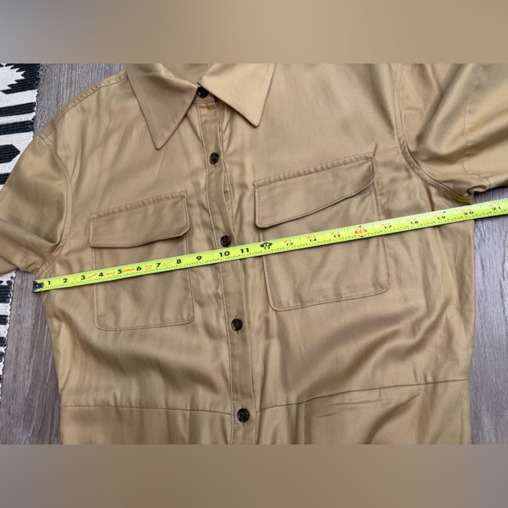 NWT Banana Republic Wide-Leg Jumpsuit in “New British Khaki” Medium - Picture 6 of 10